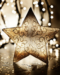 Wall Mural - Star, Christmas tree ornament