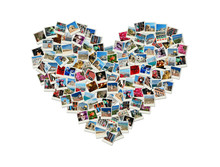 Travel Passion - Heart Shaped Collage Made Of World Photos