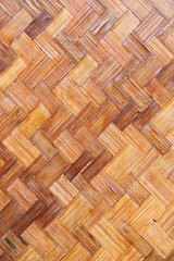 Poster - Bamboo wood texture ,Thai handwork