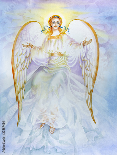 Nowoczesny obraz na płótnie Watercolor “Angel“