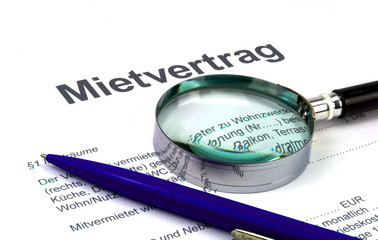 Poster - Mietvertrag