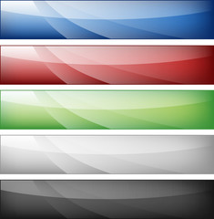 web banners set