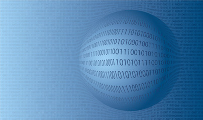 Vector background of  binary numbers