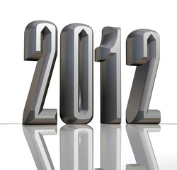 2012 metallic new year