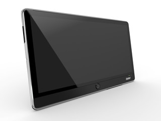 Wall Mural - Tablet pc on white background. 3d