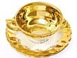 Antiquität - Goldene Tasse mit Untertasse