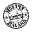 Havana grunge rubber stamp