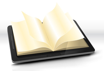 Open Book In Tablet PC