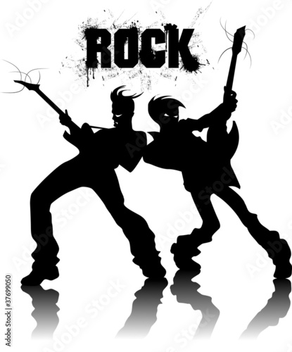 Naklejka nad blat kuchenny rock metal