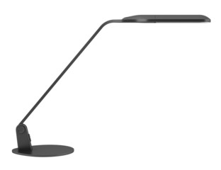 modern black desk lamp isolated on white background