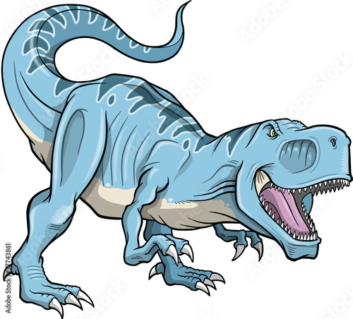 Naklejka na szybę Tyrannosaurus Dinosaur Vector Illustration
