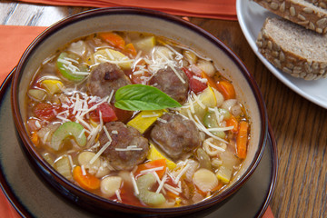 Wall Mural - Italian Meatball Soup