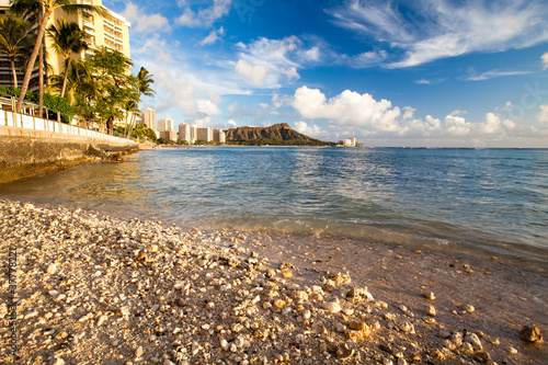 Plakat na papierze fotorealistycznym Waikiki, honolulu, hawaii
