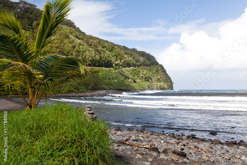 Plakat na papierze fotorealistycznym Strand am hana highway, maui, hawaii