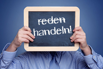 Canvas Print - Nicht Reden! Handeln!