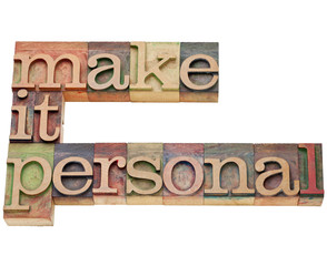 Wall Mural - make it personal motivation