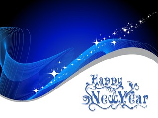 Wall Mural - wave, shinystar  background for new year celebration