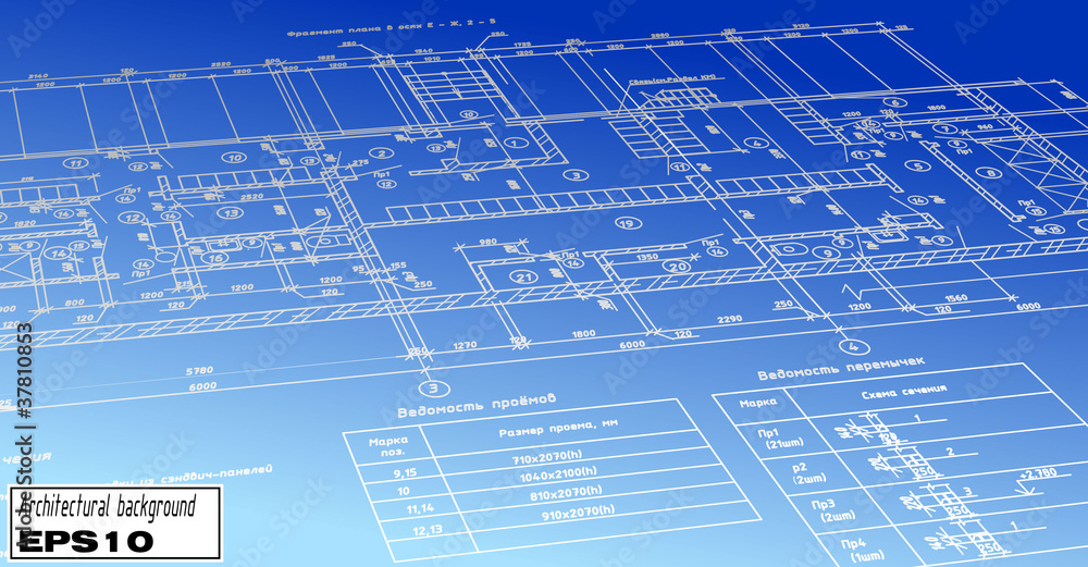 plan blueprint Stock Vector | Adobe Stock