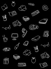 Poster - Seamless background: education