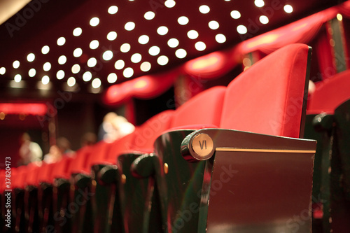 Fototapeta na szkło siedzenia teatralne