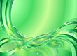 Onda Verde Astratto Sfondo-Green Wave Background-Vector