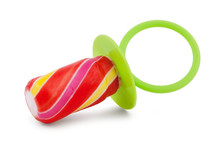 Colorful Candy In A Baby Pacifier