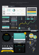 © fet - Elements of Infographics with buttons and menus