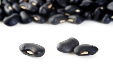 Wall Mural - Black Beans on white