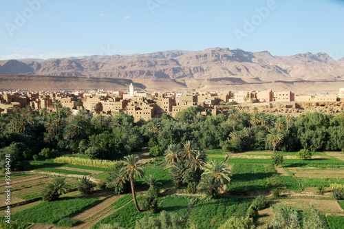 Plakat na papierze fotorealistycznym Dolina Todry - Marocco