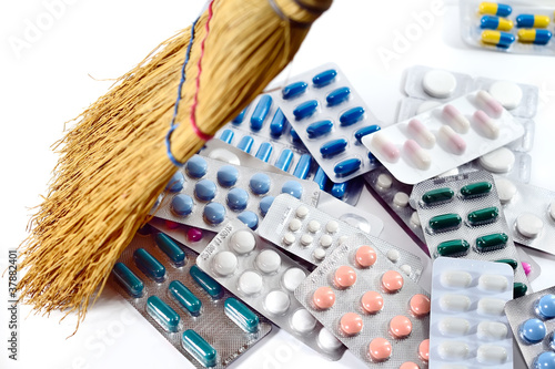 Fotografie, Obraz médicaments,pilules,blister,crise,sécurité sociale