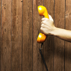 Wall Mural - vintage telephone