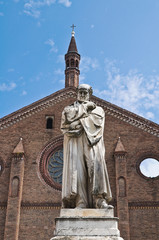 Wall Mural - Gian Domenico Romagnosi statue. Piacenza. Emilia-Romagna. Italy.