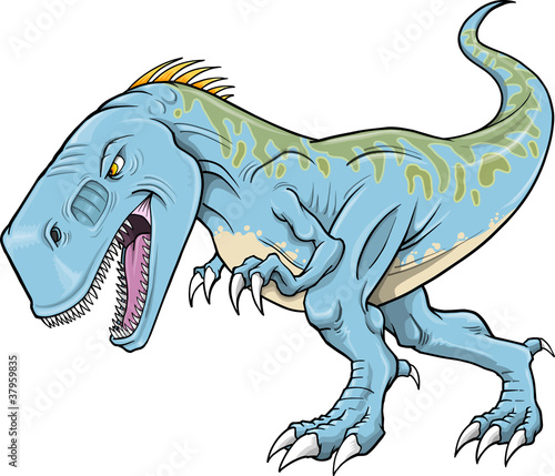 Obraz w ramie Tyrannosaurus Dinosaur Vector Illustration