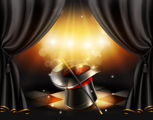 Magic tricks background