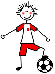 Sticker - Fussballspieler