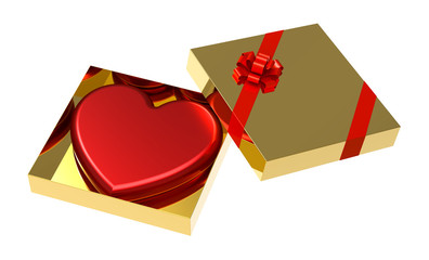 Wall Mural - red heart