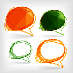 Poster - Background of abstract talking bubble