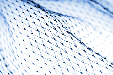 Blue netting texture background 