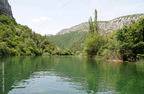 Plakat na papierze fotorealistycznym Rzeka Cetina - dolny bieg