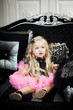 Little girl in a fashionable luxury interior