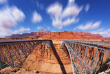 The Navajo Bridge for transport and for pedestrians