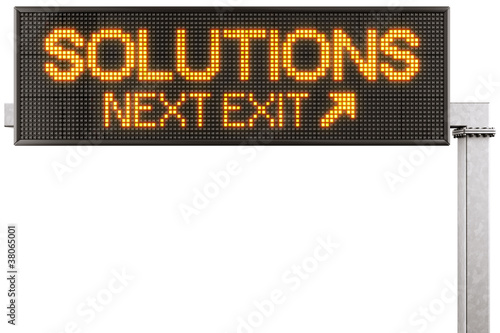 Digital highway sign