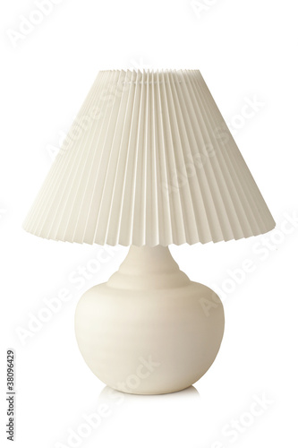 Fotografia  White table lamp
