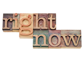 Wall Mural - right now - action concept