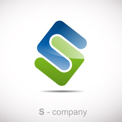 Wall Mural - Logo letter S, environment # Vector