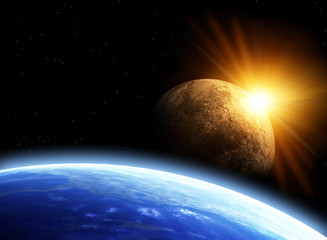 Wall Mural - space flare