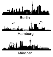 Wall Mural - Deutsche Skylines