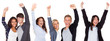 © Racle Fotodesign - sechs jubelnde junge menschen