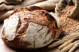 Fototapeta  - Freshly baked traditional bread