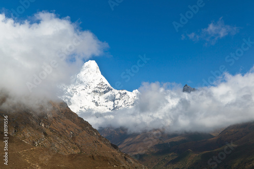 Tapeta ścienna Himalaje krajobraz, góra ama dablam